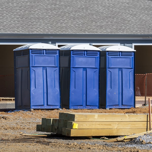 is there a specific order in which to place multiple portable toilets in New Odanah